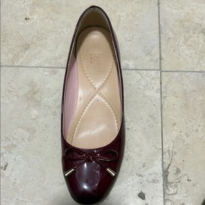 Elegant worn once like Repetto ballerines with heels Burgundy Ballet Flats